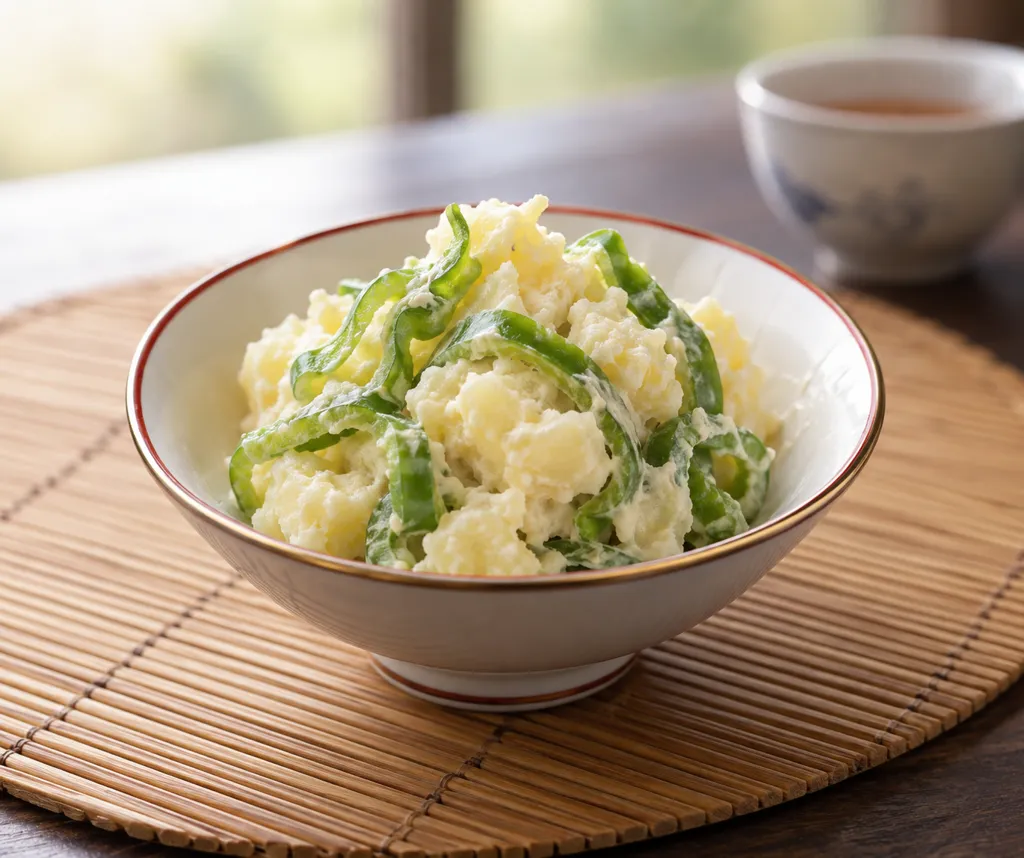 ピーマンの中華ポテトサラダの完成イメージ