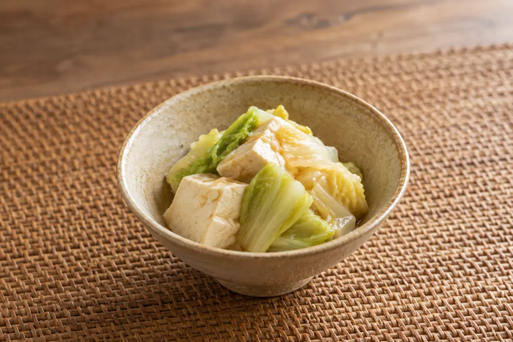 豆腐と白菜のやわらかサラダの完成イメージ