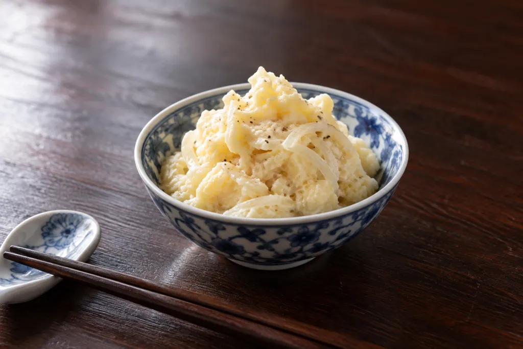 玉ねぎの中華ポテトサラダの完成イメージ