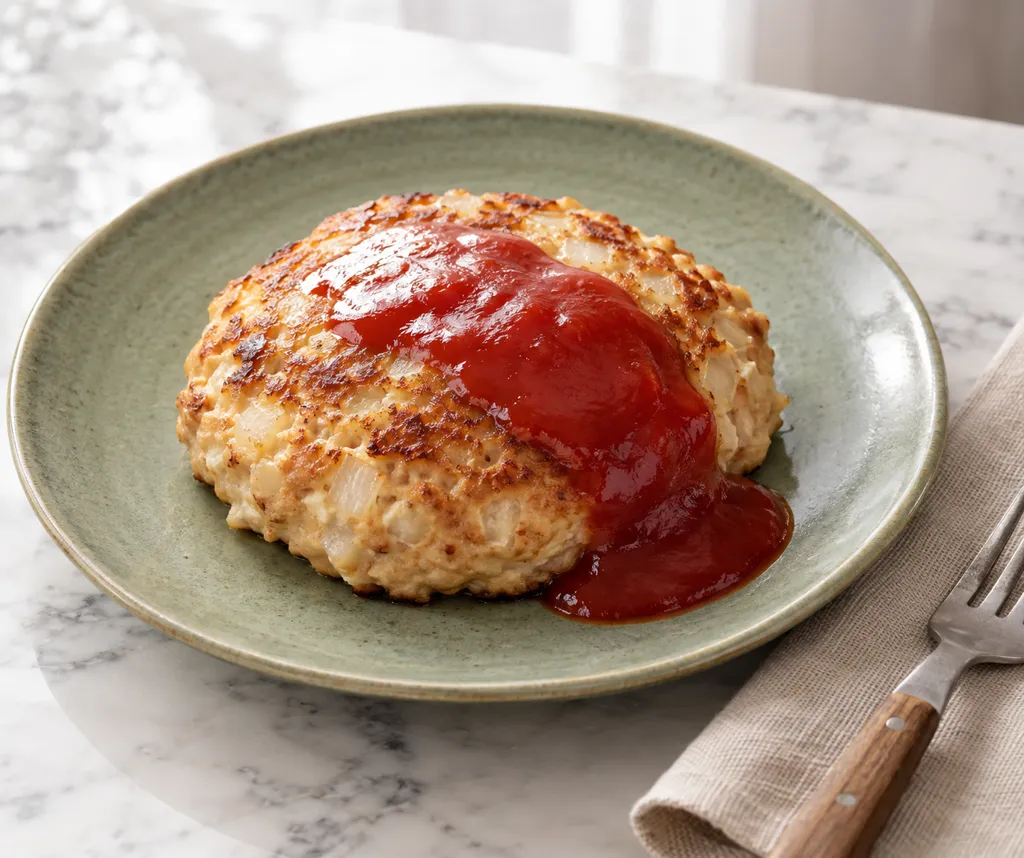 鶏と豆腐のふんわりハンバーグの完成イメージ