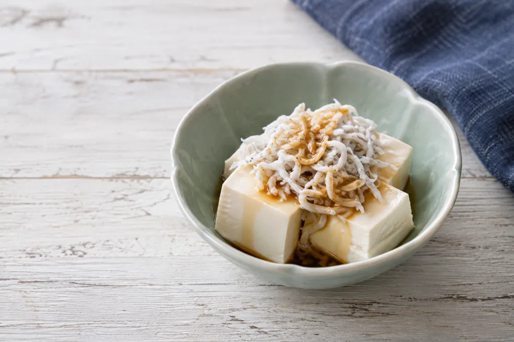 豆腐としらすの冷ややっこの完成イメージ