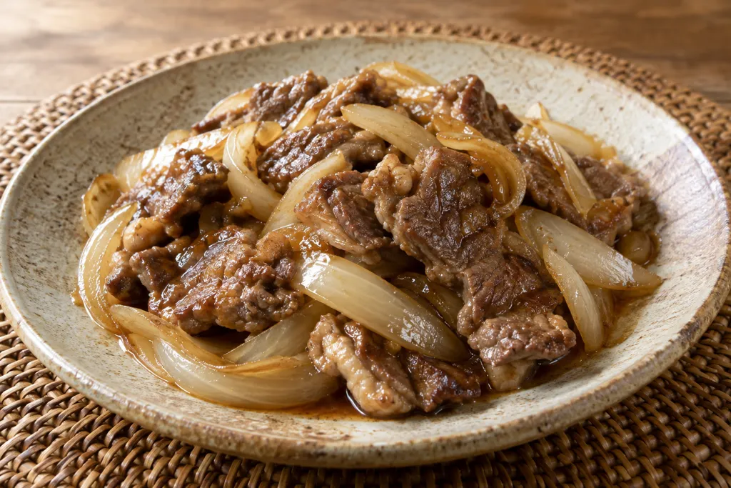 ラム肉と玉ねぎの焼き南蛮の完成イメージ