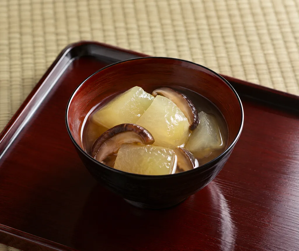 冬瓜としいたけの含め煮の完成イメージ