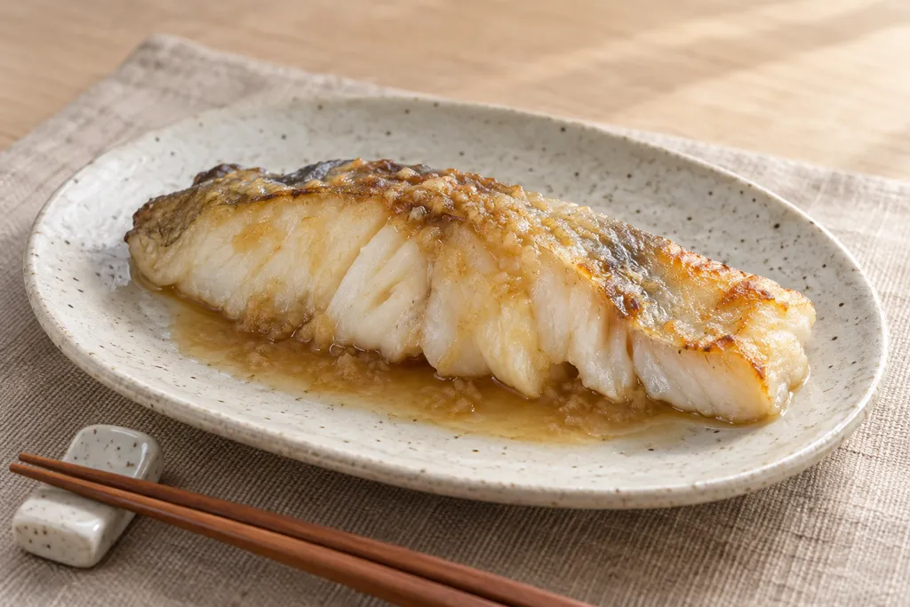 たらのしょうが塩焼きの完成イメージ