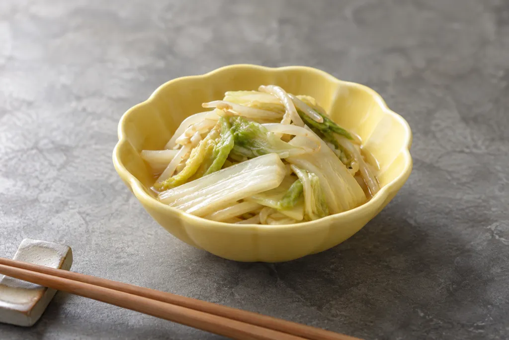 もやしと白菜の中華和えの完成イメージ