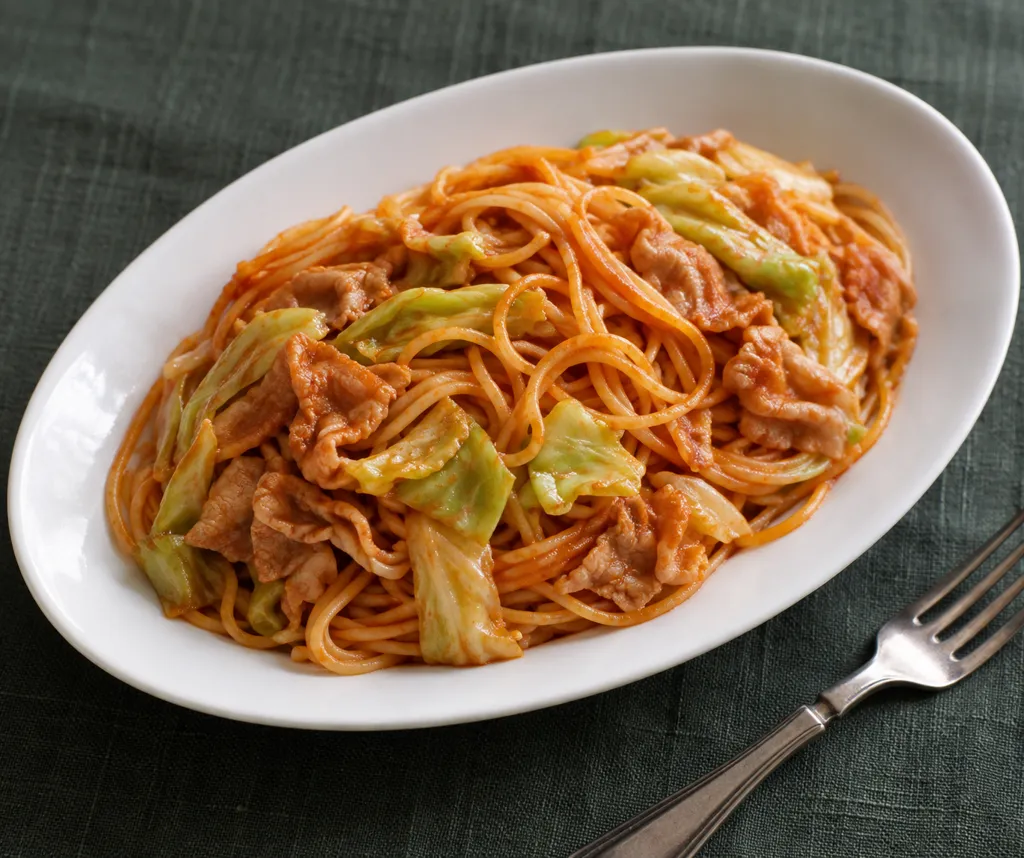 ケチャップパスタの完成イメージ