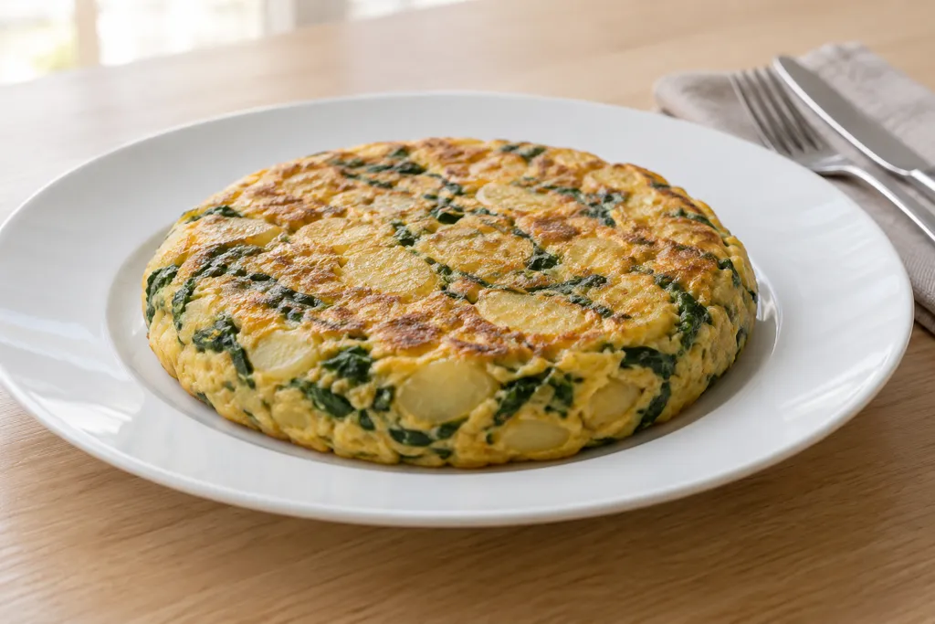じゃがいもと小松菜のスペイン風卵焼きの完成イメージ