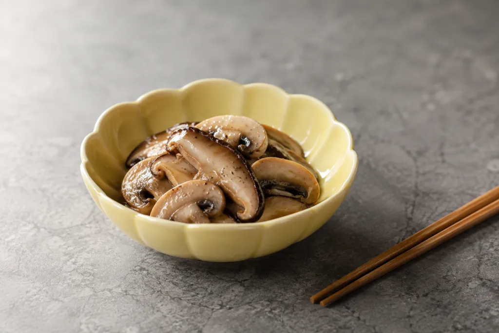 しめじとしいたけの中華蒸しの完成イメージ