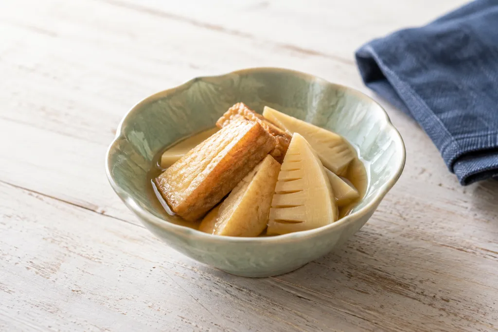 厚揚げとたけのこのしょうが煮の完成イメージ