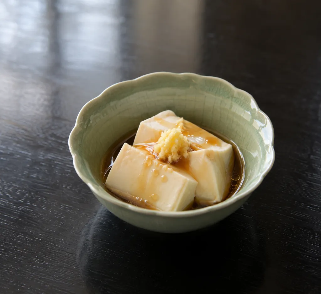 豆腐のしょうが中華だれがけの完成イメージ