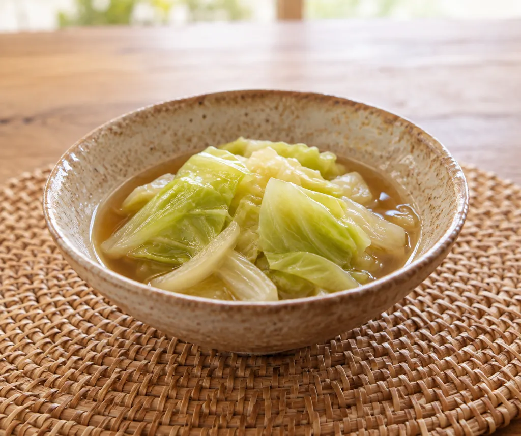 キャベツの煮びたしの完成イメージ