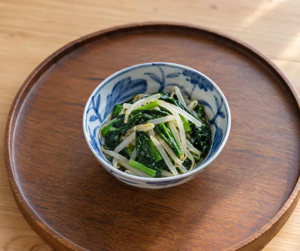 ほうれん草のナムルの完成イメージ