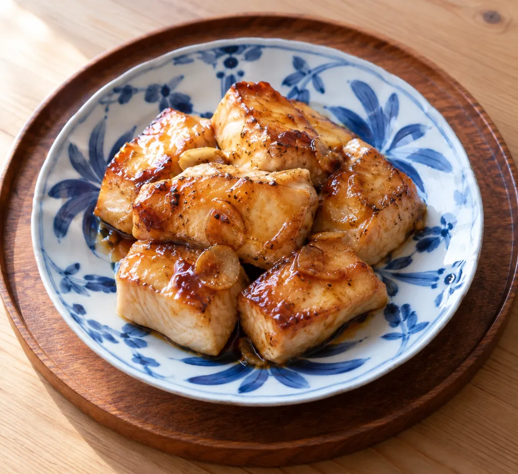 めかじきのにんにくマヨ照り焼きの完成イメージ