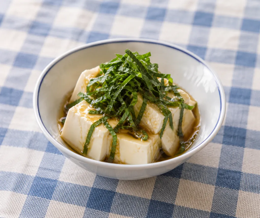 豆腐と大葉のサラダの完成イメージ