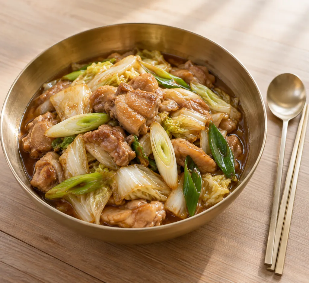 鶏もも肉と白菜のプルコギの完成イメージ