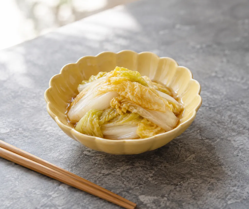 白菜のごま油香る中華蒸しの完成イメージ