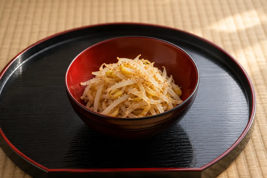もやしのごま和えの完成イメージ