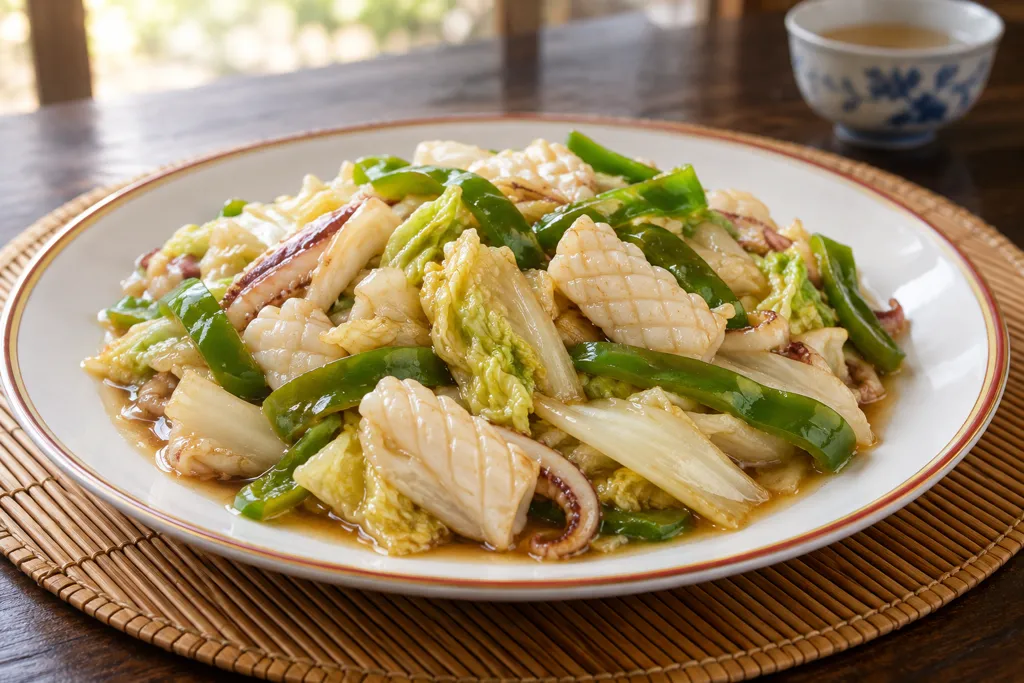 いかと白菜の中華炒めの完成イメージ
