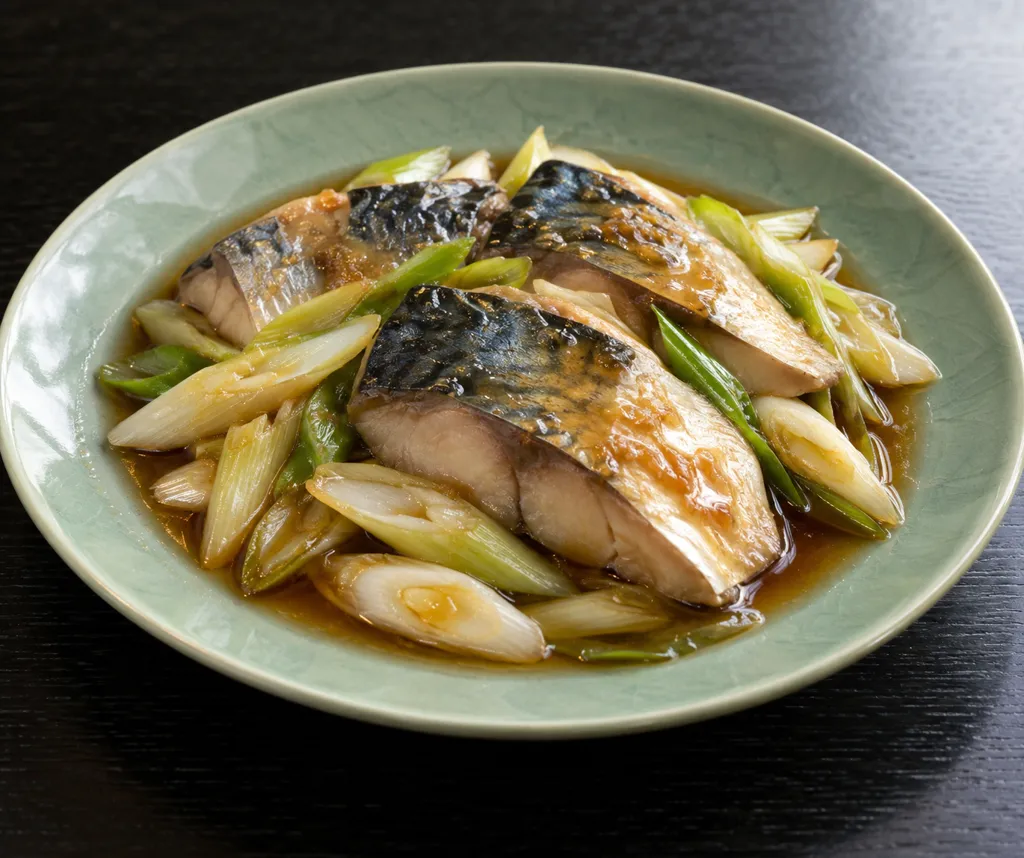 さばとねぎの中華蒸しの完成イメージ