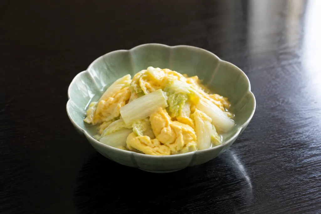 卵と白菜のふんわり中華炒め煮の完成イメージ