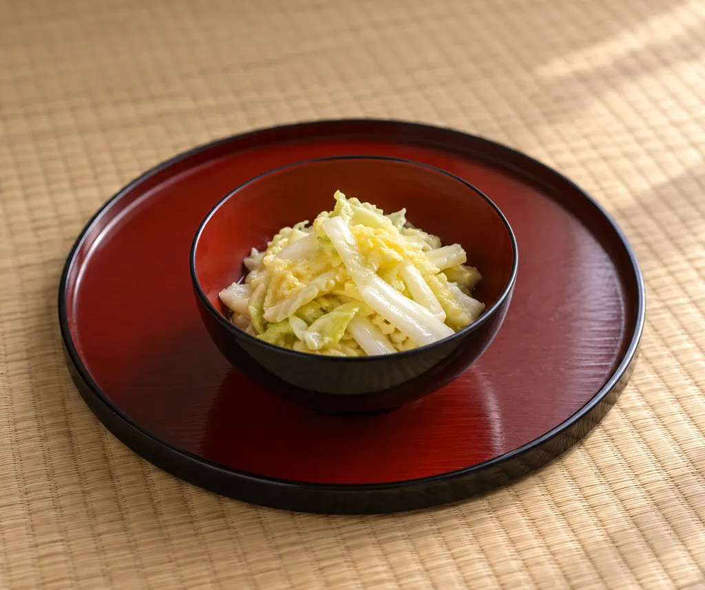 白菜の塩もみの完成イメージ