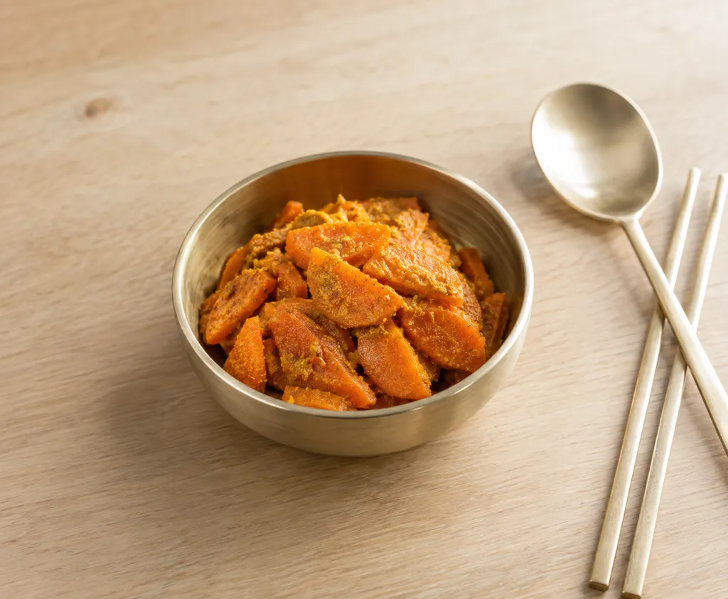 にんじんとカレーのサブジの完成イメージ