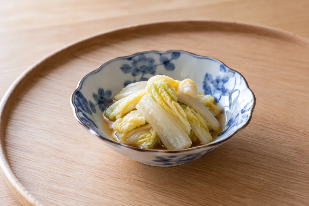 白菜の甘口レンジおひたしの完成イメージ