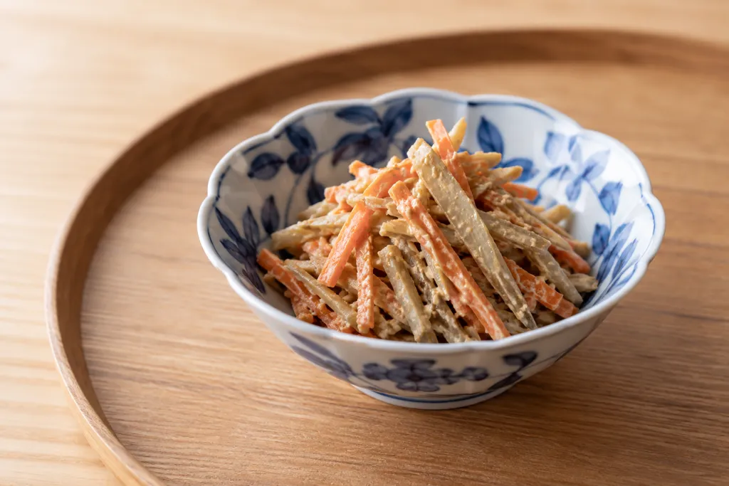 ごぼうとにんじんのごまサラダの完成イメージ