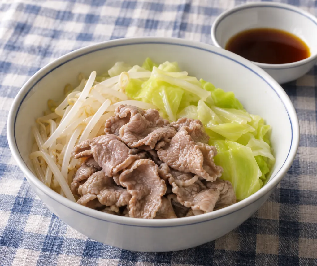 ラム肉とキャベツの簡単しゃぶしゃぶの完成イメージ