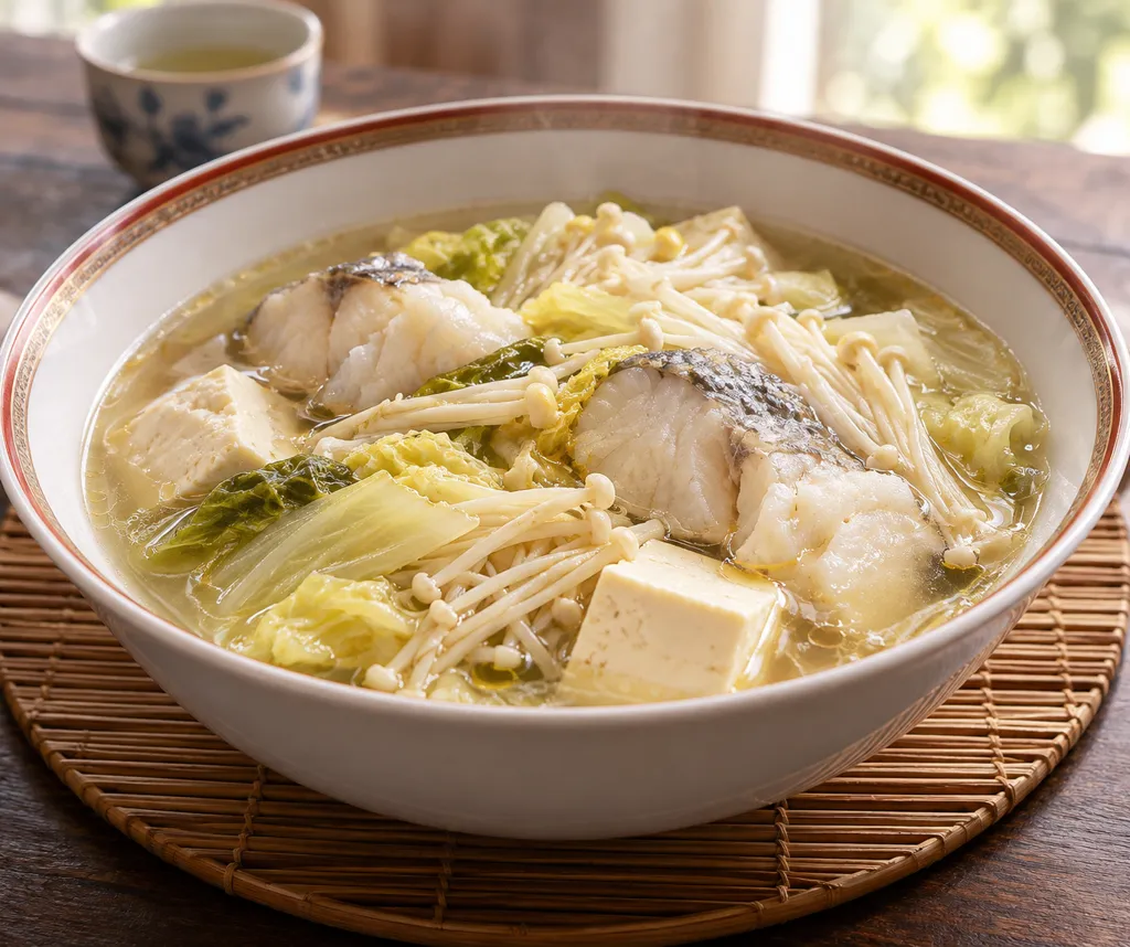 たらと豆腐の中華寄せ煮の完成イメージ