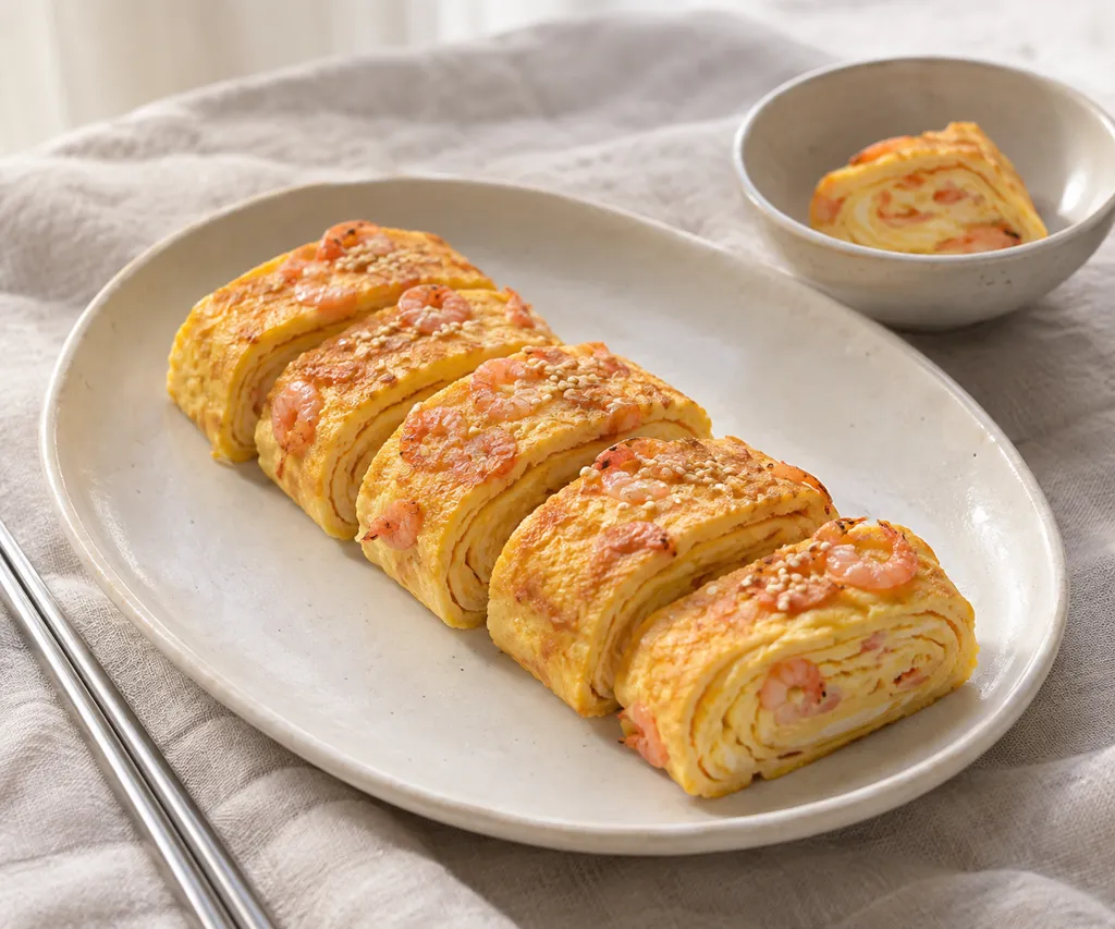 桜えびの卵焼きの完成イメージ