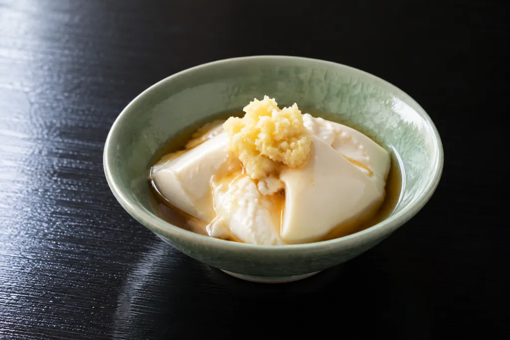 絹ごし豆腐の中華だれがけの完成イメージ