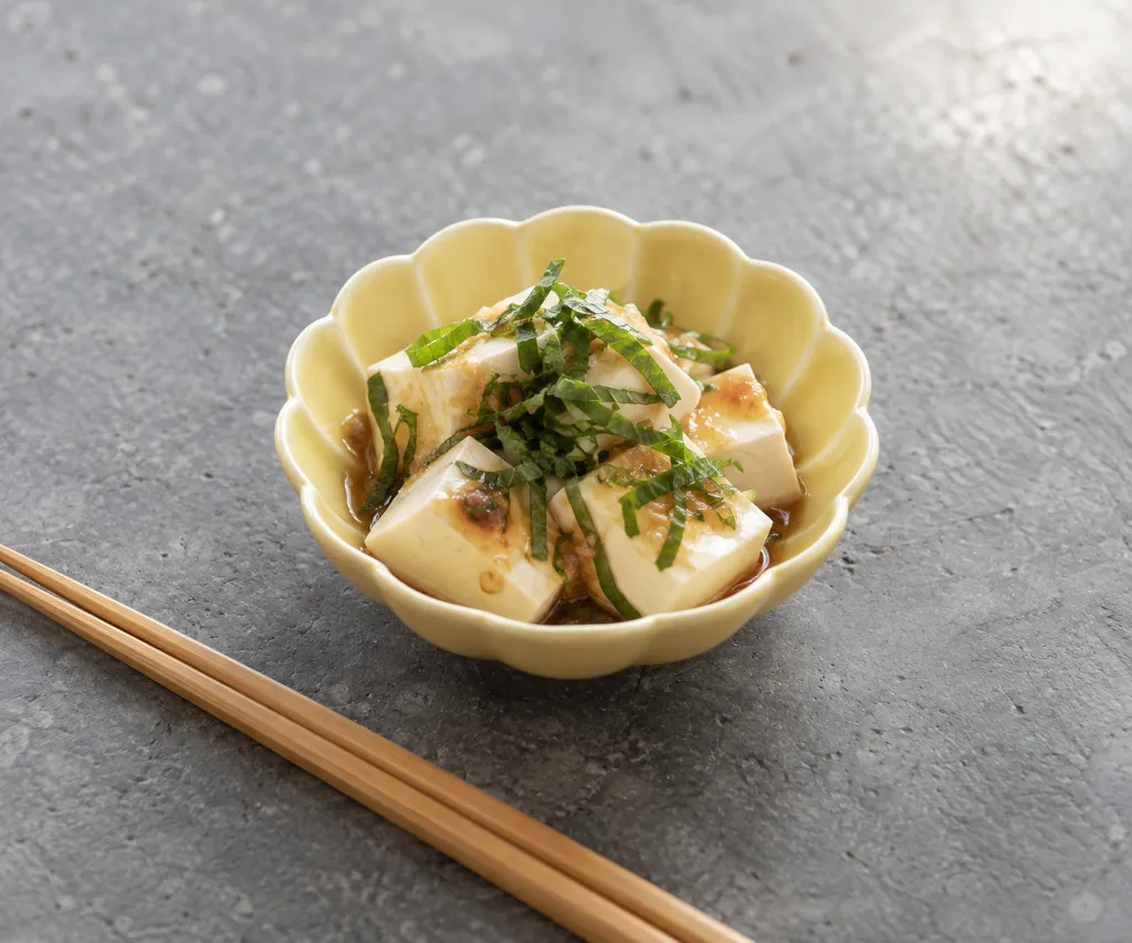 豆腐と大葉の中華だれの完成イメージ