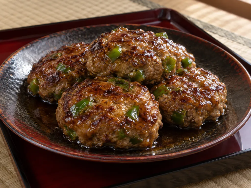 ピーマンの牛つくね焼きの完成イメージ