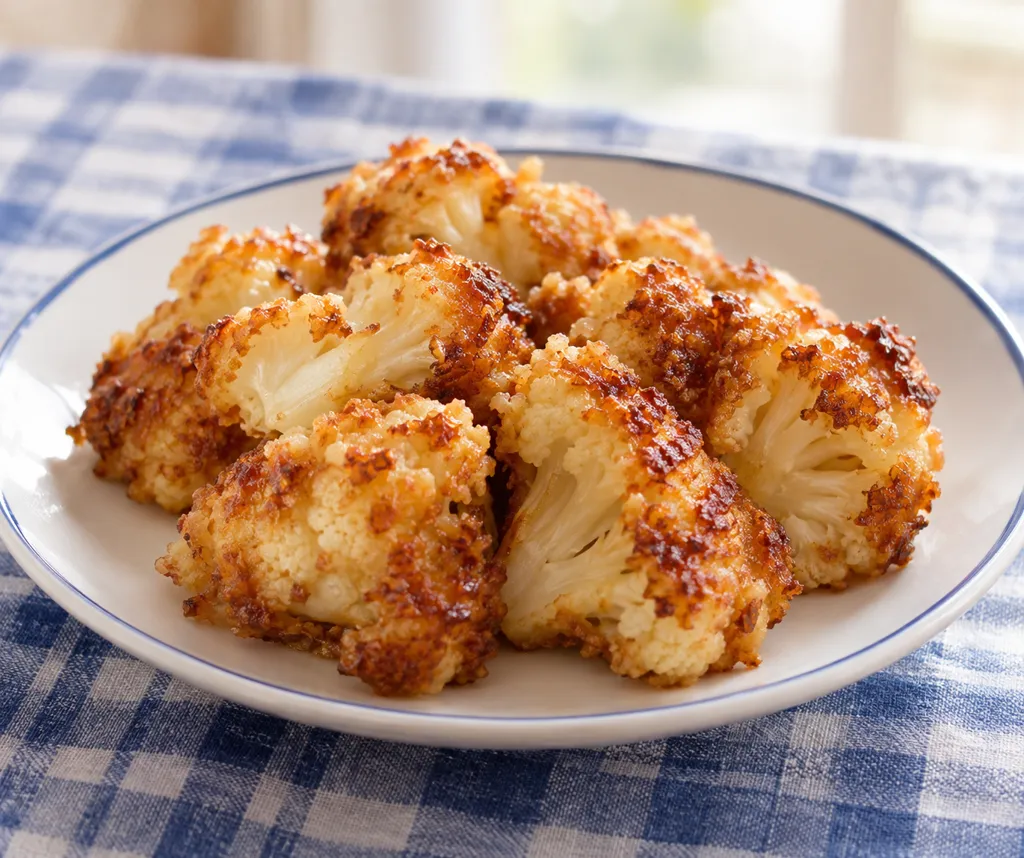 カリフラワーの味噌衣揚げ焼きの完成イメージ