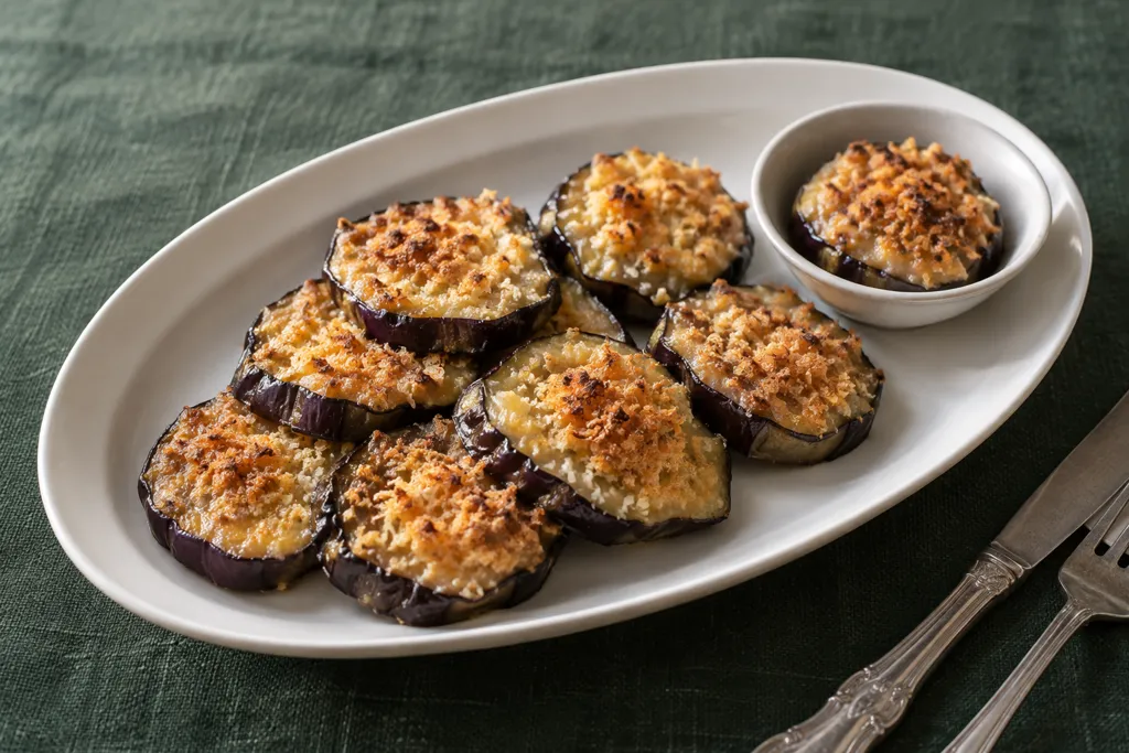 なすの味噌マヨパン粉焼きの完成イメージ