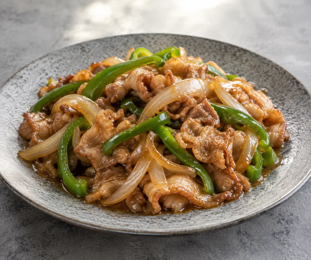 豚バラ肉と玉ねぎのプルコギの完成イメージ