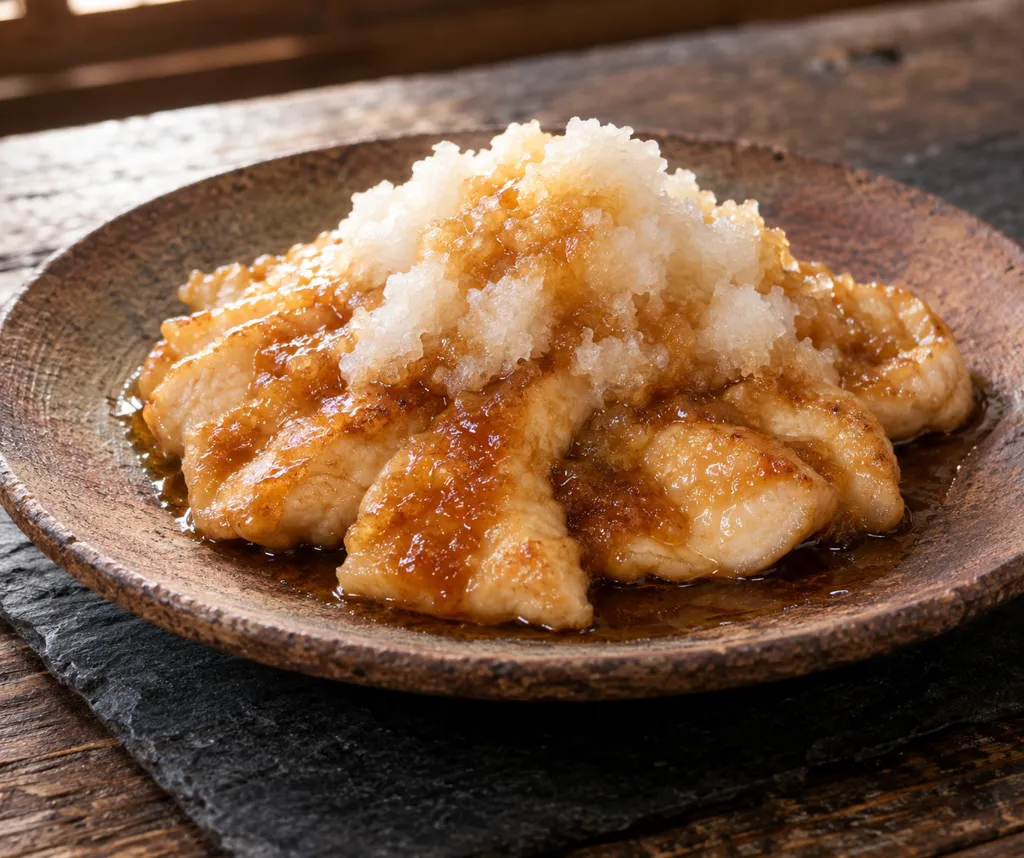 鶏むね肉と大根のおろし南蛮の完成イメージ