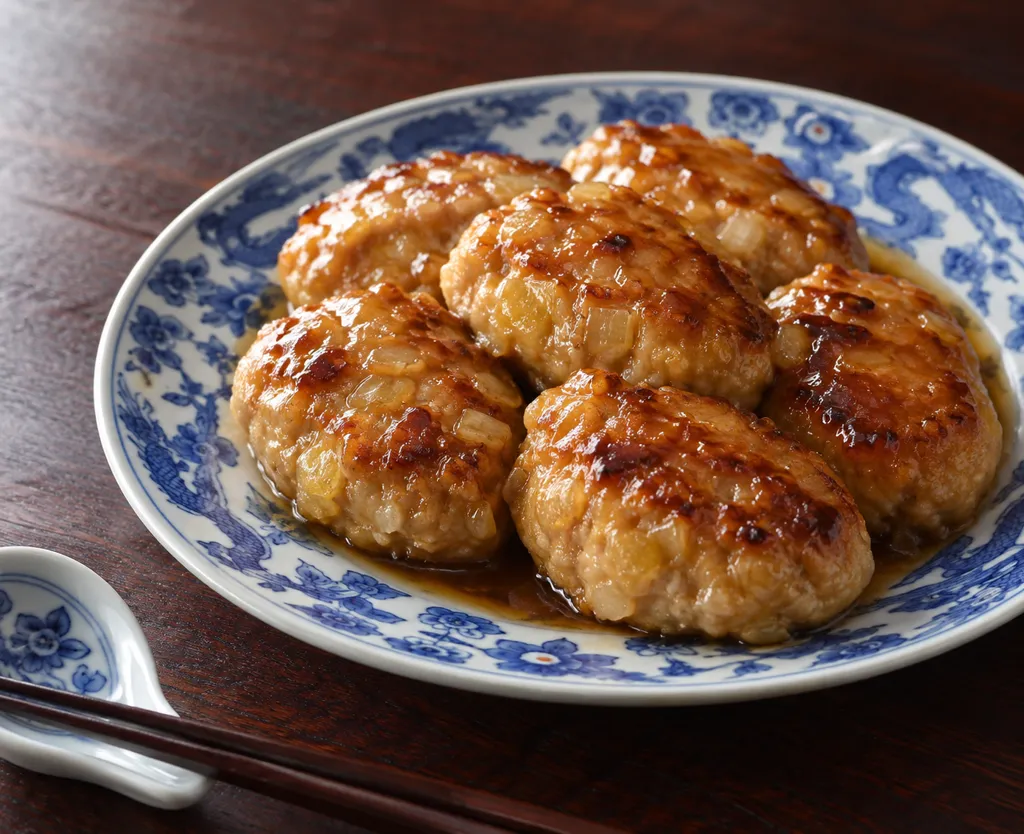 玉ねぎの鶏つくねレモンだれの完成イメージ