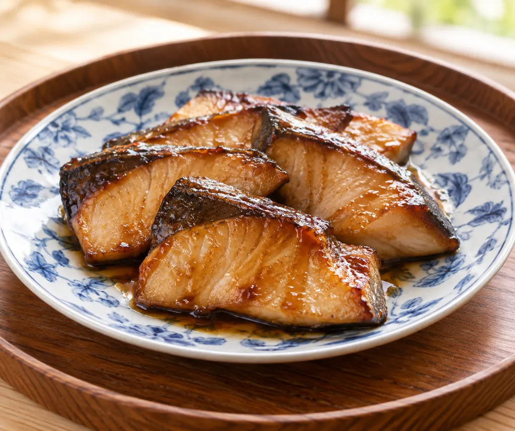 時短ぶりの甘ぽん酢焼きの完成イメージ