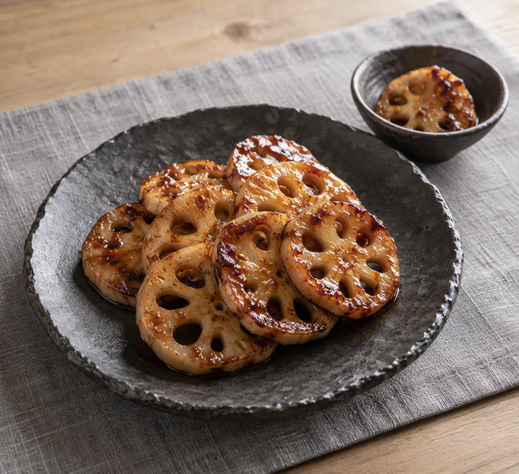 れんこんの田楽焼きの完成イメージ