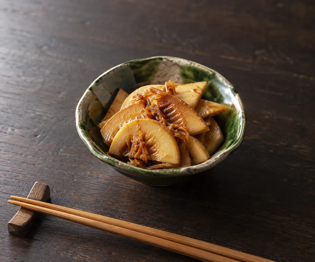 たけのこのしょうが甘辛焼きの完成イメージ