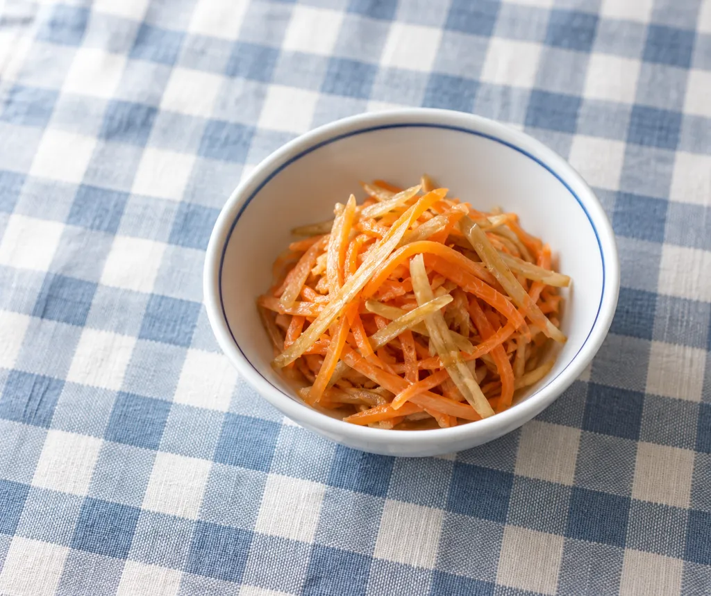 にんじんとごぼうのなますの完成イメージ