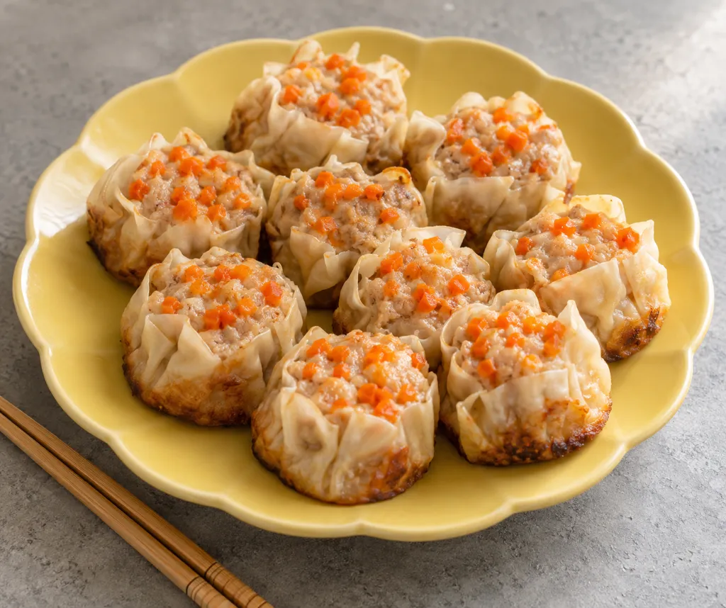 鶏ひき肉とにんじんの焼き焼売の完成イメージ