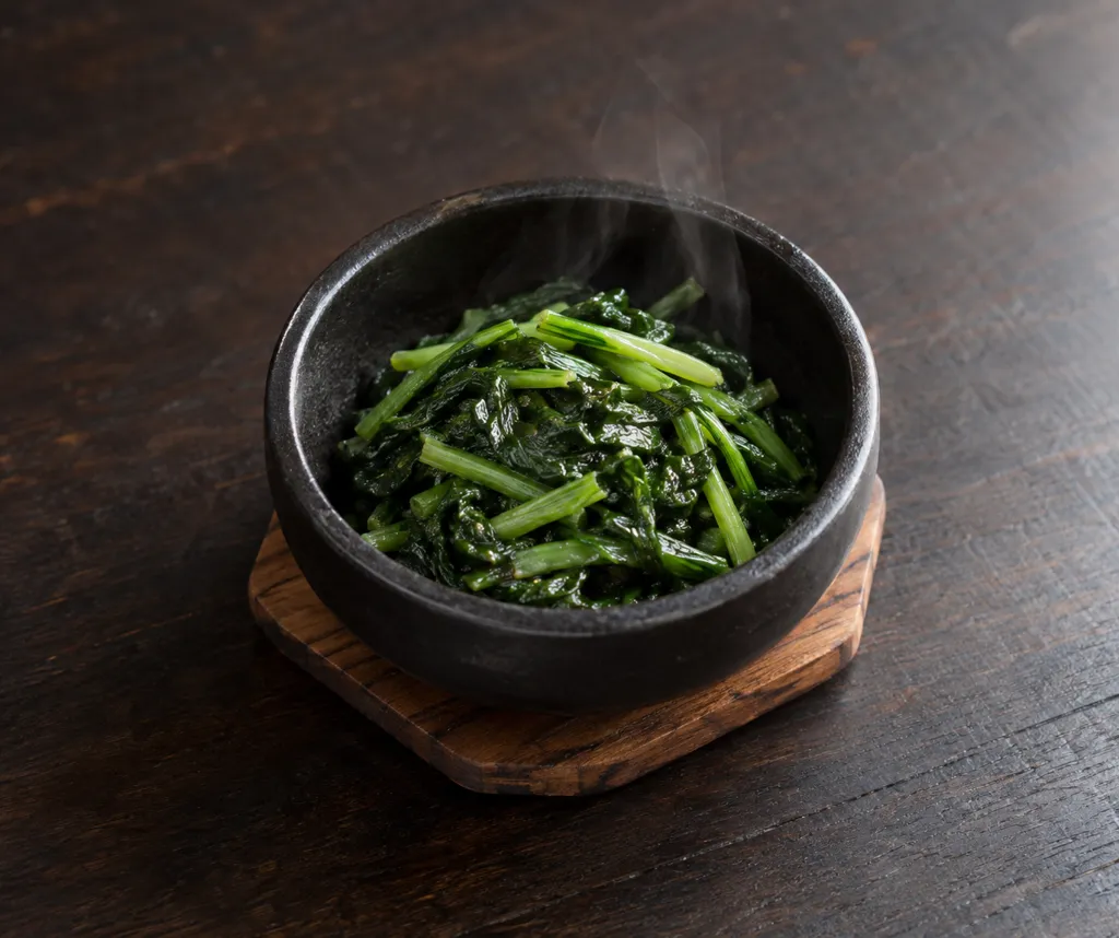 ほうれん草のナムルの完成イメージ