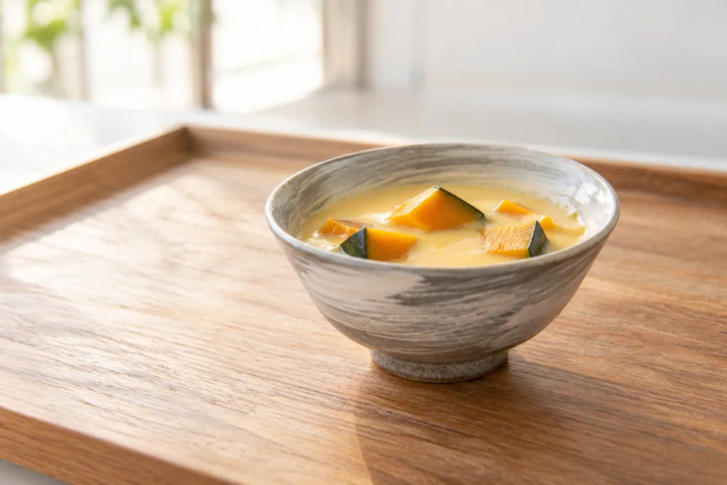 かぼちゃの冷やし茶碗蒸しの完成イメージ