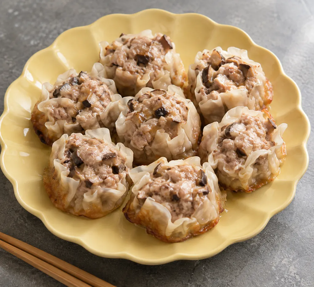 時短豚ひき肉としいたけの焼売風つくねの完成イメージ
