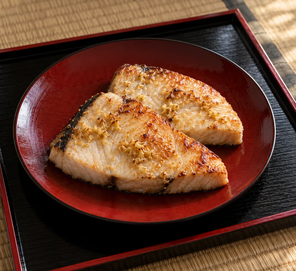 めかじきの塩焼きしょうが風味の完成イメージ