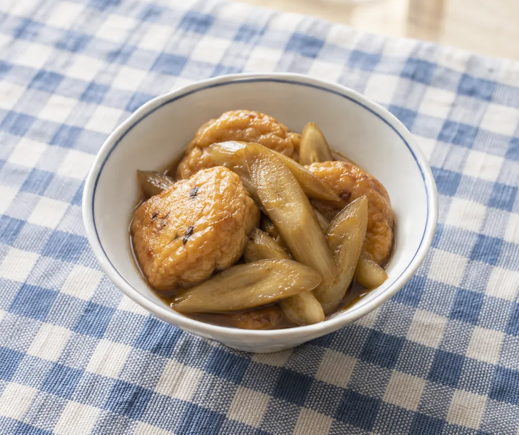 がんもどきとごぼうの甘辛煮の完成イメージ