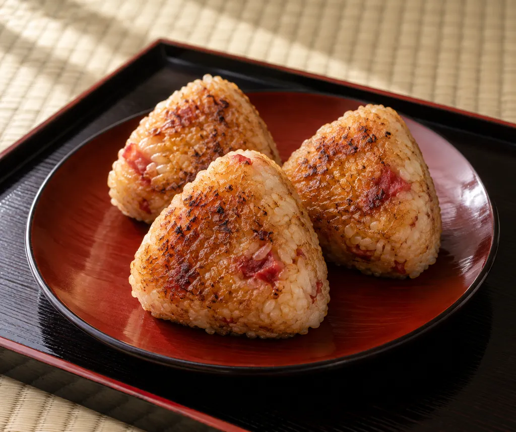 梅入り焼きおにぎりの完成イメージ